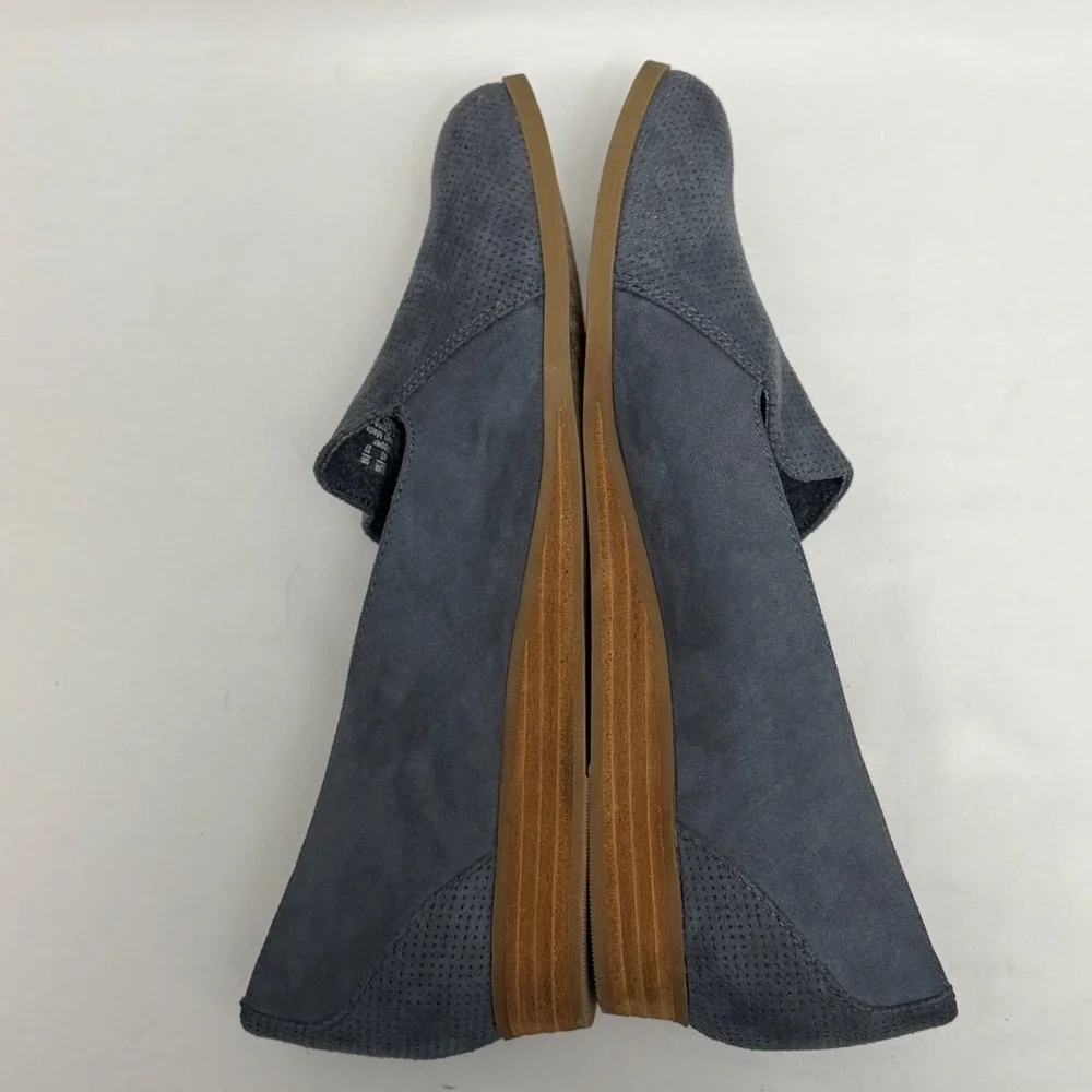 Dr. Scholl's BE Energized Navy Blue‎ Faux Suede Slip On Loafers Womens 10M